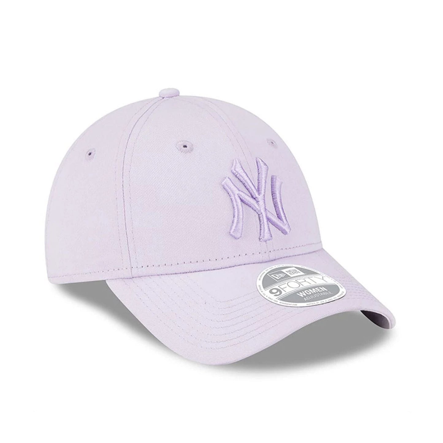 This is a New York Yankees Womens League Essential Lilac 9FORTY Adjustable Cap 3