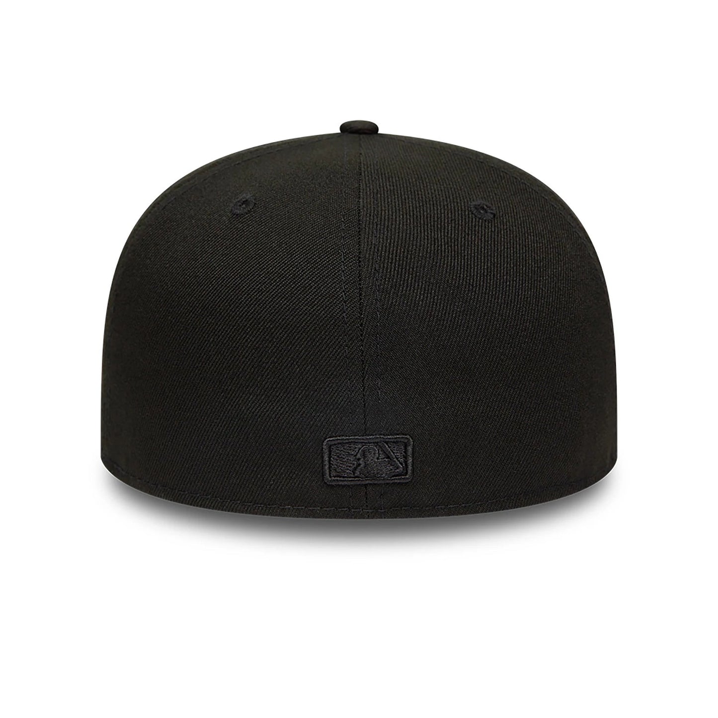 This is a LA Dodgers MLB Black on Black 59FIFTY Fitted Cap 4