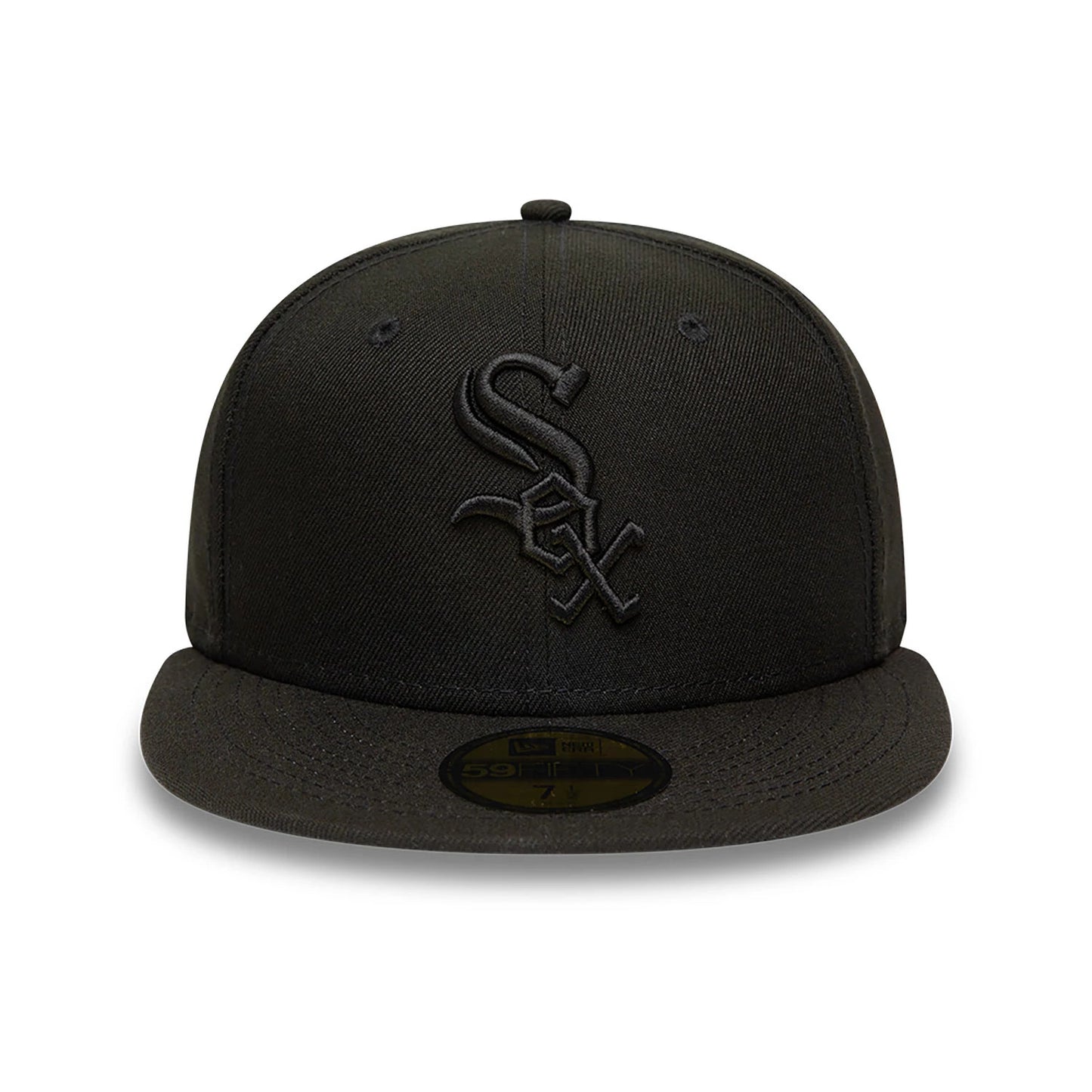 This is a Chicago White Sox MLB Black on Black 59FIFTY Fitted Cap 6
