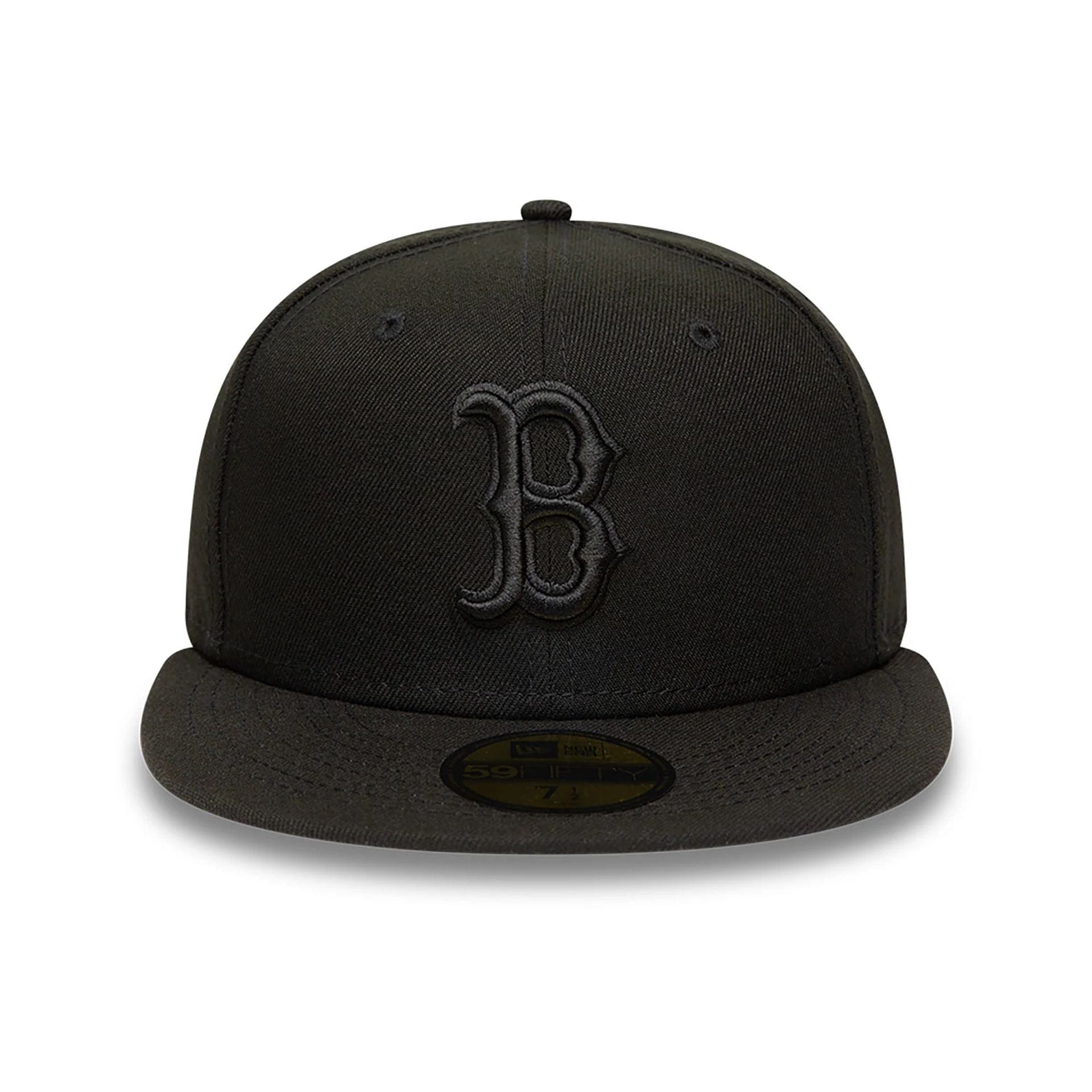 This is a Boston Red Sox MLB Black on Black 59FIFTY Fitted Cap 6