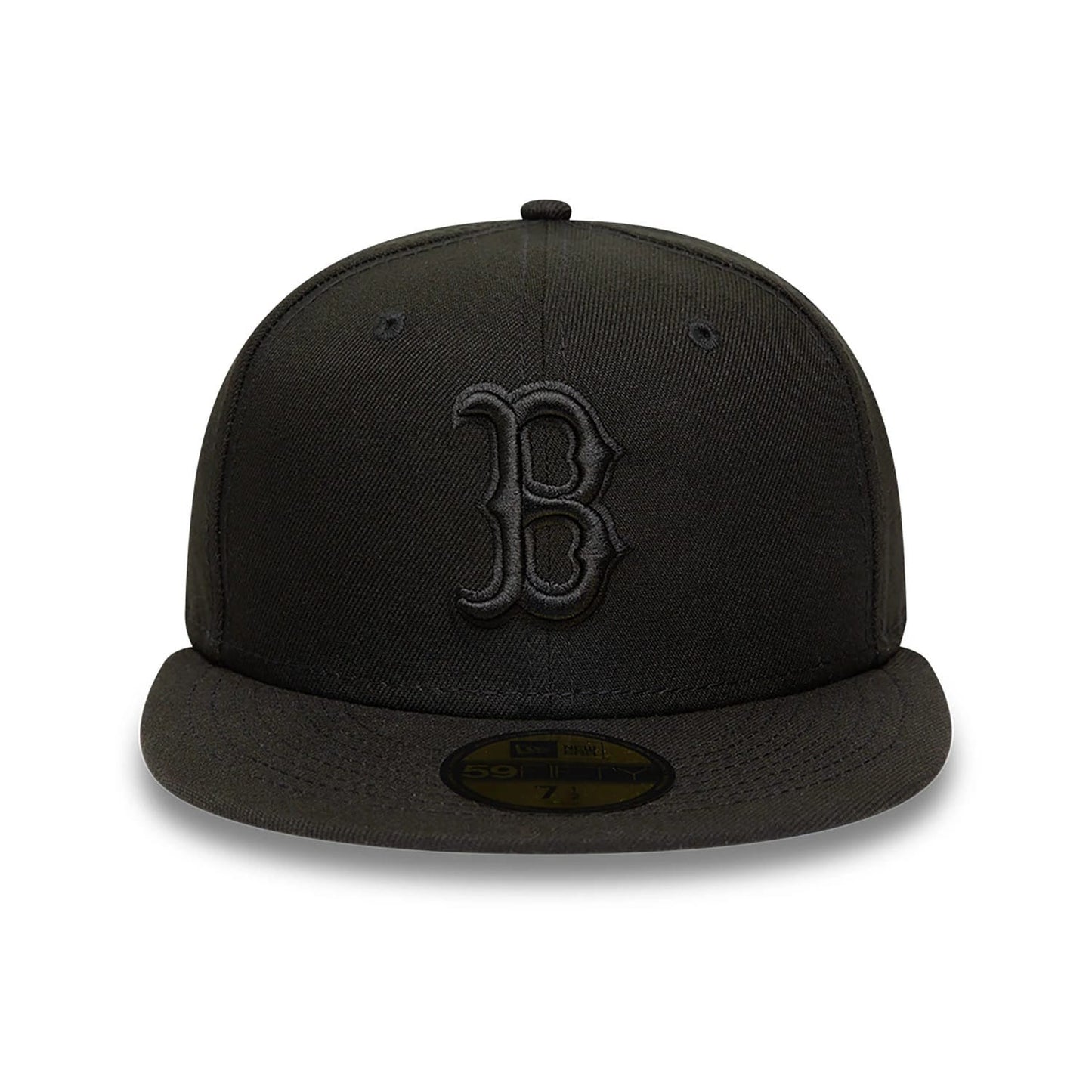 This is a Boston Red Sox MLB Black on Black 59FIFTY Fitted Cap 6