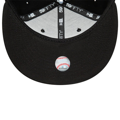 This is a Boston Red Sox MLB Black on Black 59FIFTY Fitted Cap 2