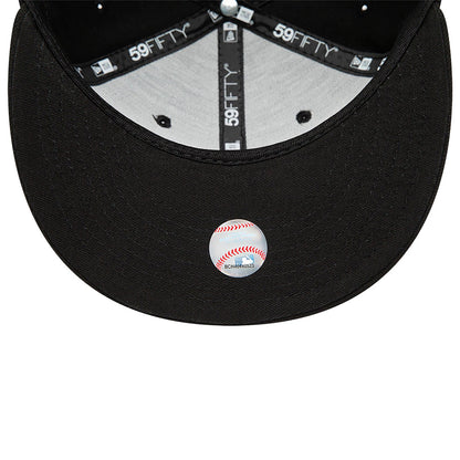 This is a Oakland Athletics MLB Black and White 59FIFTY Fitted Cap 2
