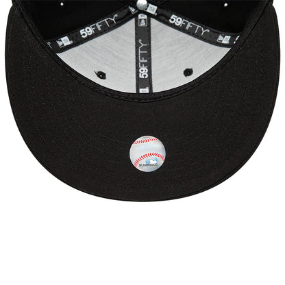 This is a Oakland Athletics MLB Black and White 59FIFTY Fitted Cap 2