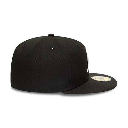 This is a Oakland Athletics MLB Black and White 59FIFTY Fitted Cap 7