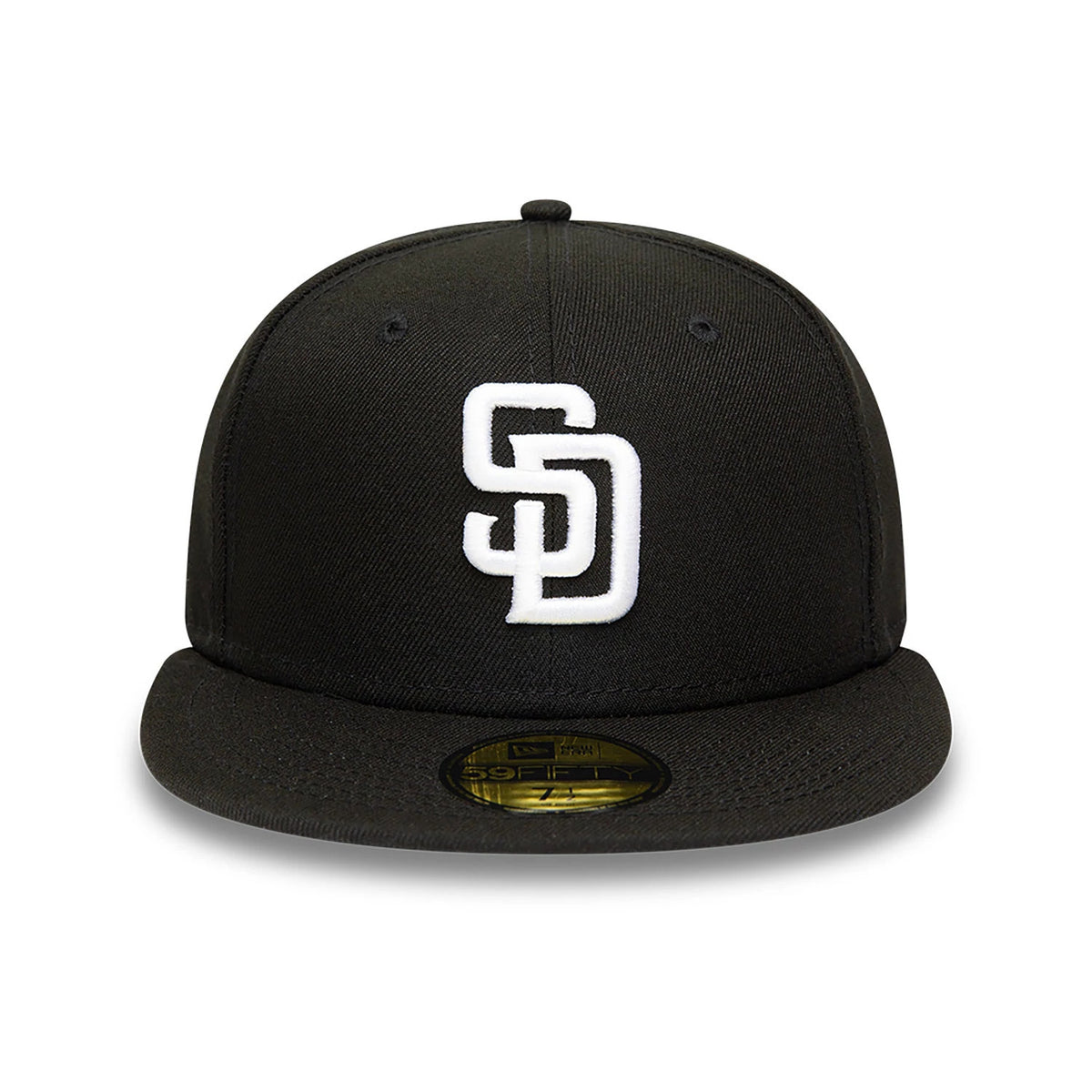 This is a San Diego Padres MLB Black and White 59FIFTY Fitted Cap 2