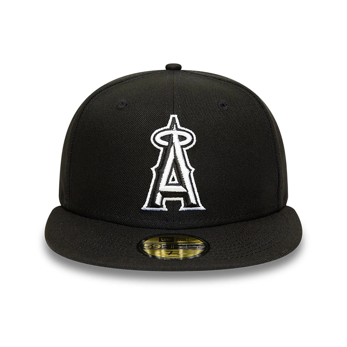 This is a Anaheim Angels MLB Black and White 59FIFTY Fitted Cap 2