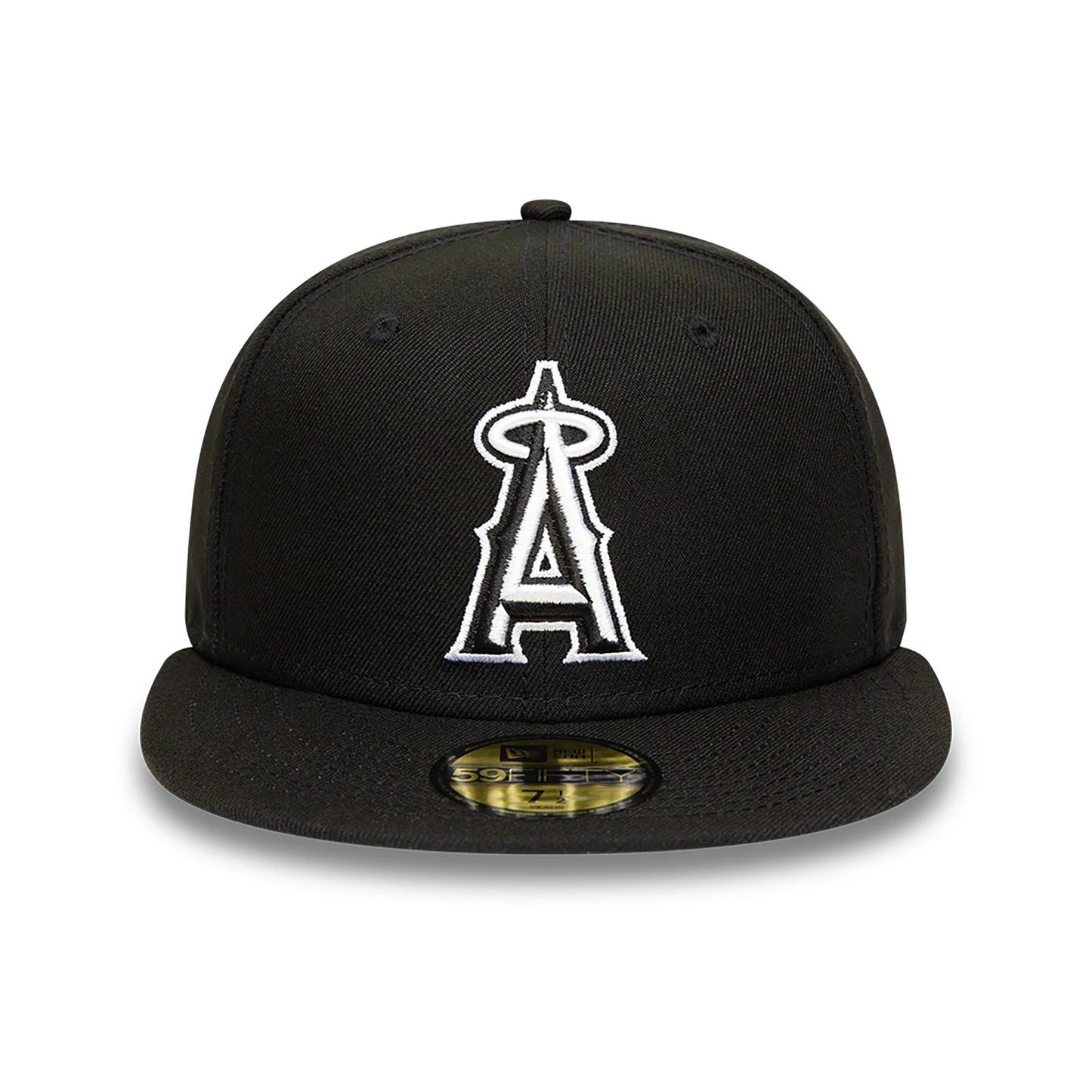 This is a Anaheim Angels MLB Black and White 59FIFTY Fitted Cap 5