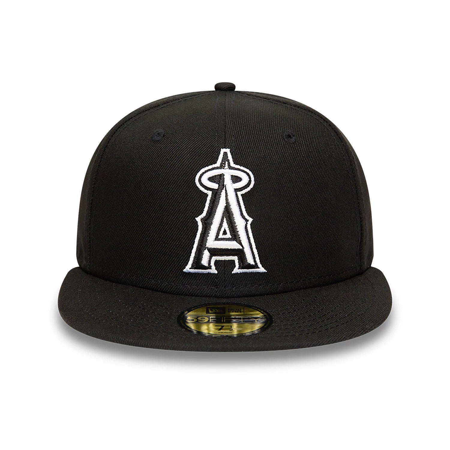 This is a Anaheim Angels MLB Black and White 59FIFTY Fitted Cap 5