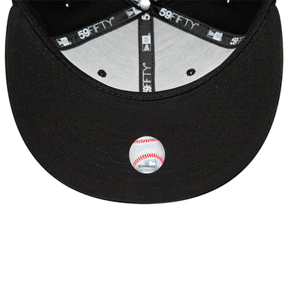 This is a Anaheim Angels MLB Black and White 59FIFTY Fitted Cap 2