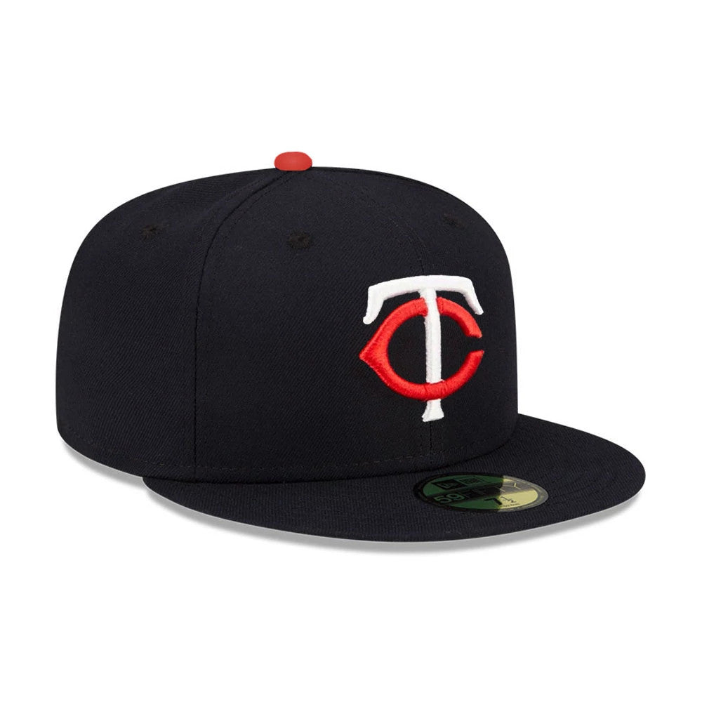 This is a Minnesota Twins MLB Authentic On Field Navy 59FIFTY Fitted Cap 3