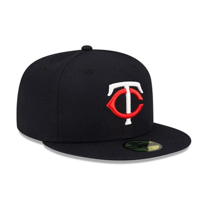 This is a Minnesota Twins MLB Authentic On Field Navy 59FIFTY Fitted Cap 3