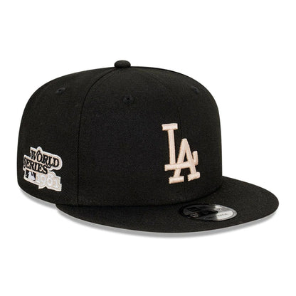 This is a LA Dodgers World Series Black 9FIFTY Snapback Cap 1