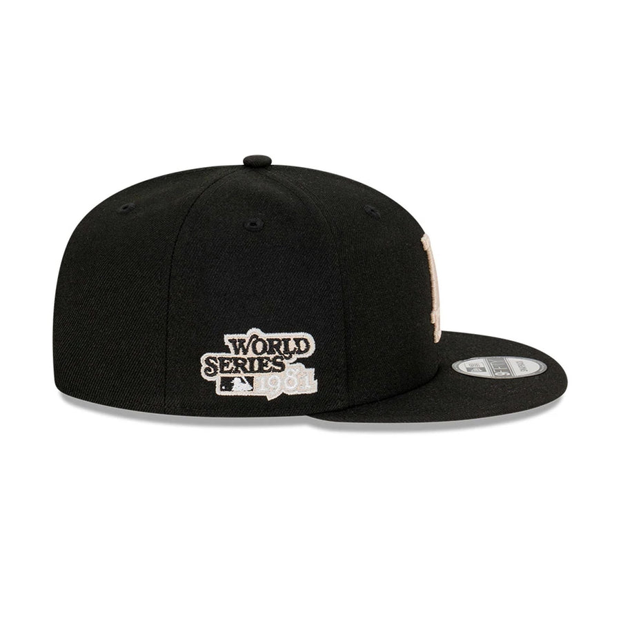 This is a LA Dodgers World Series Black 9FIFTY Snapback Cap 5