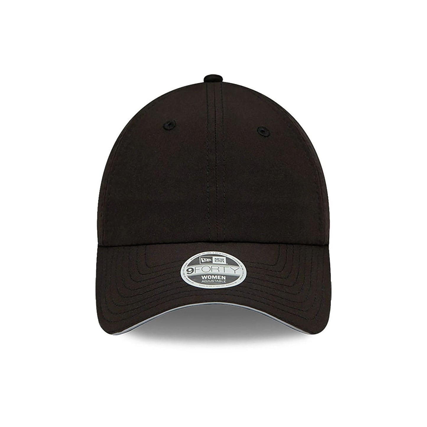 This is a New Era Womens Open Back Black 9FORTY Adjustable Cap 3