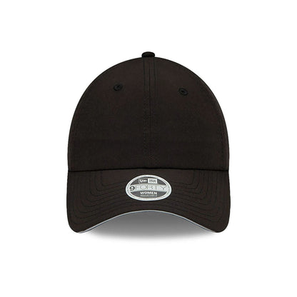 This is a New Era Womens Open Back Black 9FORTY Adjustable Cap 3