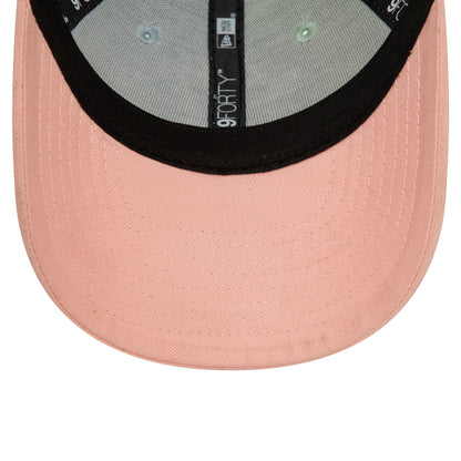 This is a New York Yankees Child MLB Block Pink 9FORTY Adjustable Cap 5