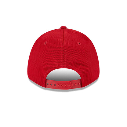 This is a Cincinnati Reds MLB Batting Practice Red 9FORTY Stretch Snap Adjustable Cap 5