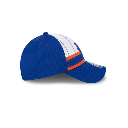 This is a New York Mets MLB Batting Practice Blue 9FORTY Stretch Snap Adjustable Cap 6