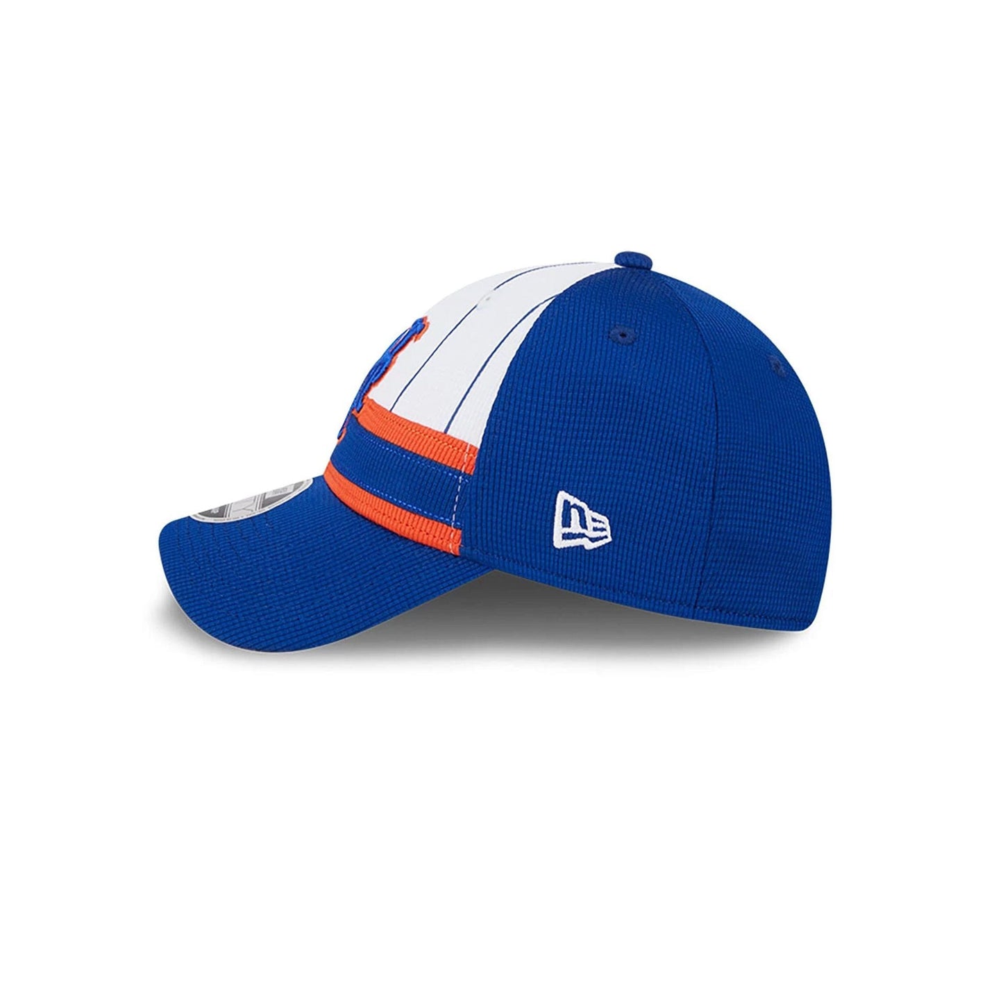 This is a New York Mets MLB Batting Practice Blue 9FORTY Stretch Snap Adjustable Cap 7
