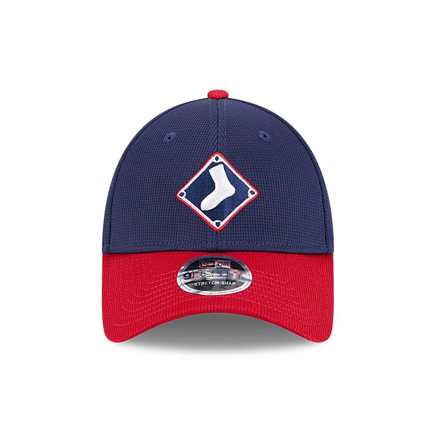 This is a Chicago White Sox MLB Batting Practice Navy 9FORTY Stretch Snap Adjustable Cap 3