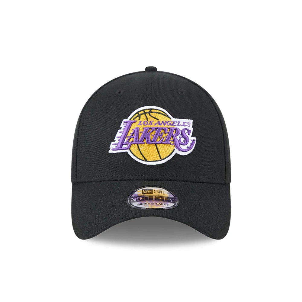 Pictured is this NBA Evergreen LA Lakers 39THIRTY Stretch Fit cap in black. 3