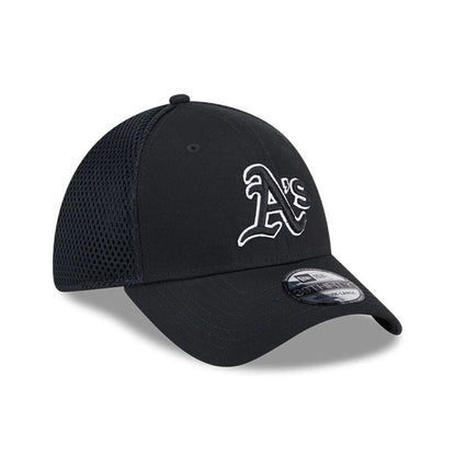 Pictured is this MLB Evergreen Neo Athletics 39THIRTY Stretch Fit cap in black. 4