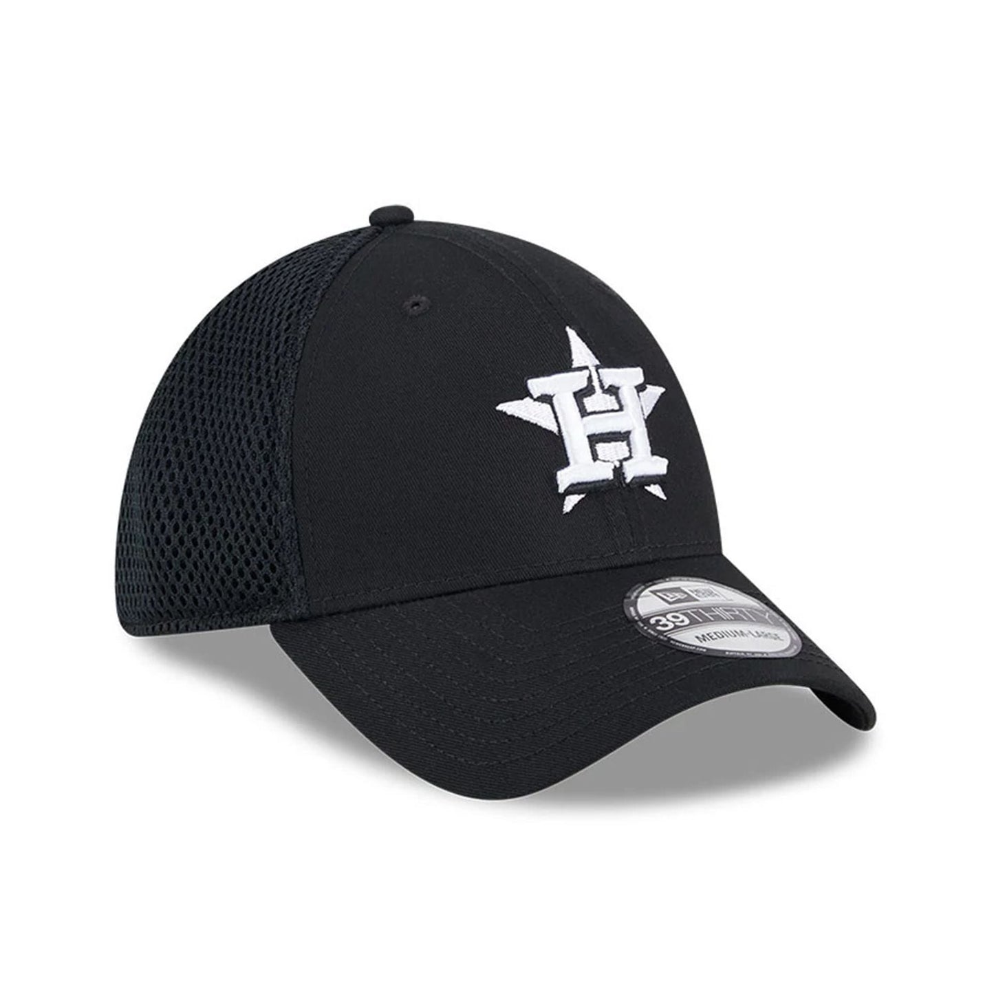 Pictured is this MLB Evergreen Neo Houston Astros 39THIRTY Stretch Fit cap in black. 4
