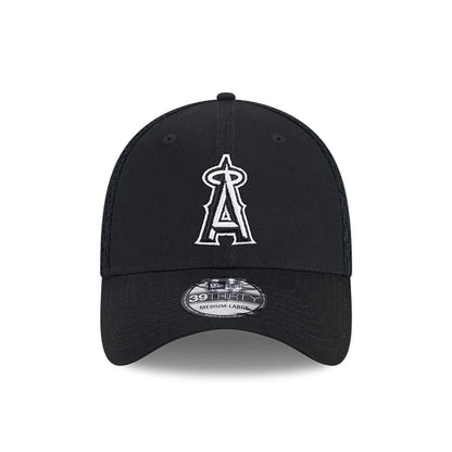 Pictured is this MLB Evergreen Neo LA Angels 39THIRTY Stretch Fit cap in black. 2