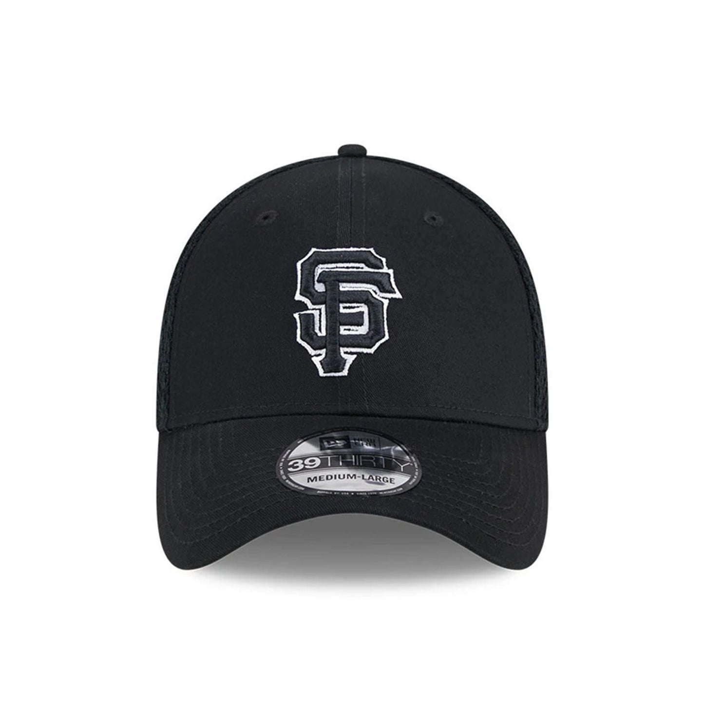Pictured is this MLB Evergreen Neo San Francisco Giants 39THIRTY Stretch Fit cap in black. 3
