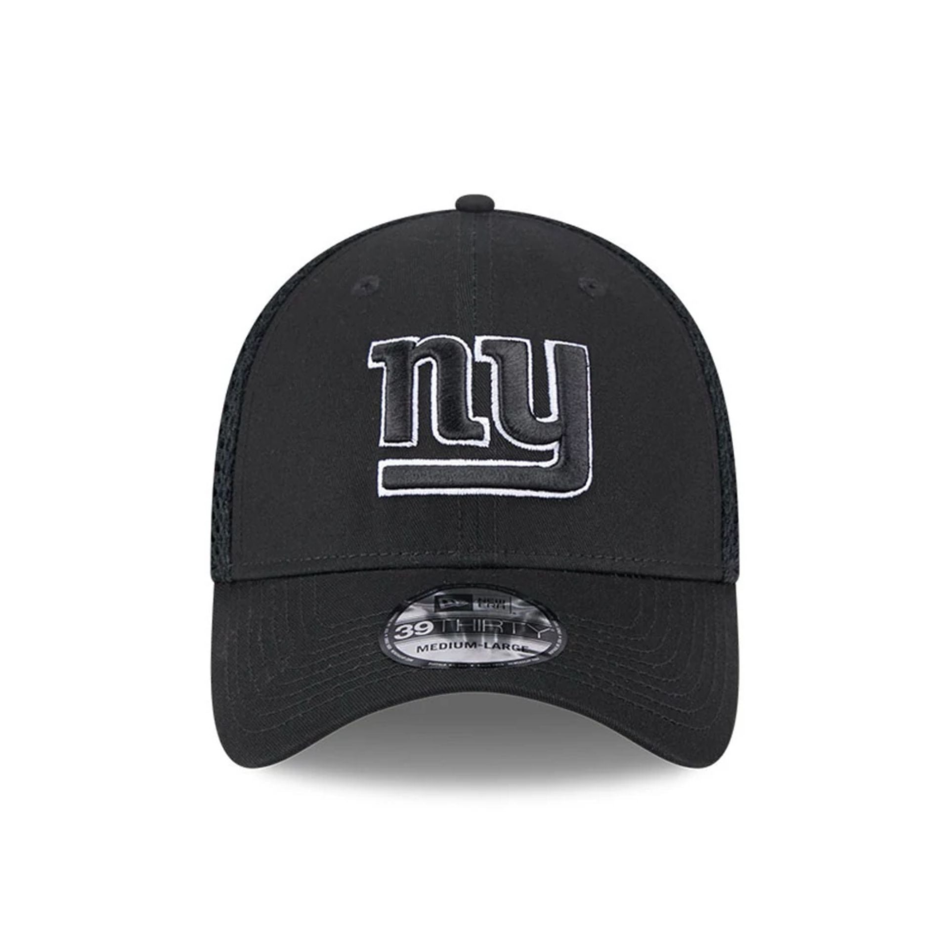 Pictured is this NFL Evergreen Neo New York Giants 39THIRTY Stretch Fit cap in black. 3