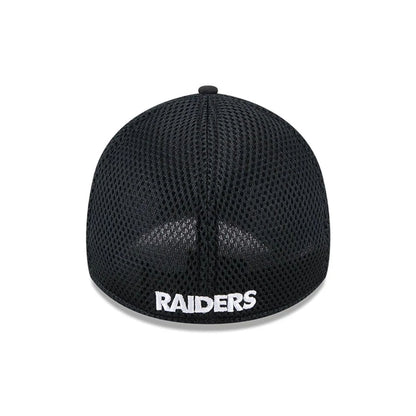 Pictured is this NFL Evergreen Neo Las Vegas Raiders 39THIRTY Stretch Fit cap in black. 2