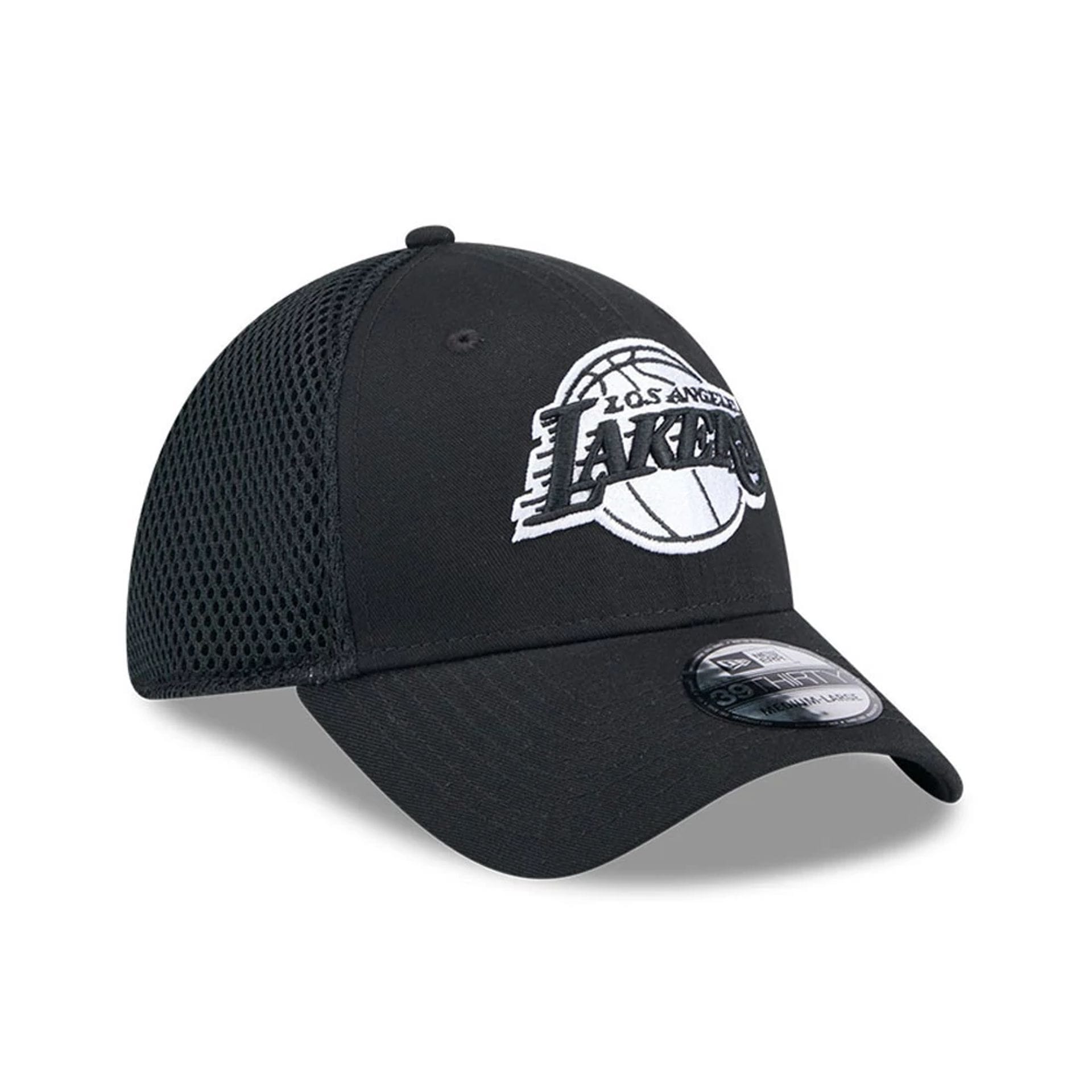 Pictured is this NBA Evergreen Neo LA Lakers 39THIRTY Stretch Fit cap in black. 4