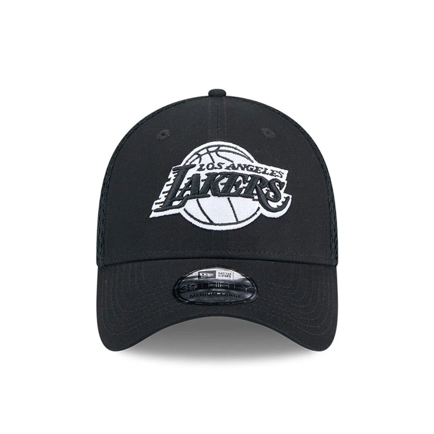 Pictured is this NBA Evergreen Neo LA Lakers 39THIRTY Stretch Fit cap in black. 3