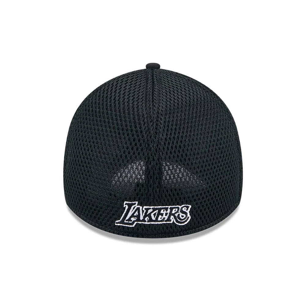Pictured is this NBA Evergreen Neo LA Lakers 39THIRTY Stretch Fit cap in black. 2