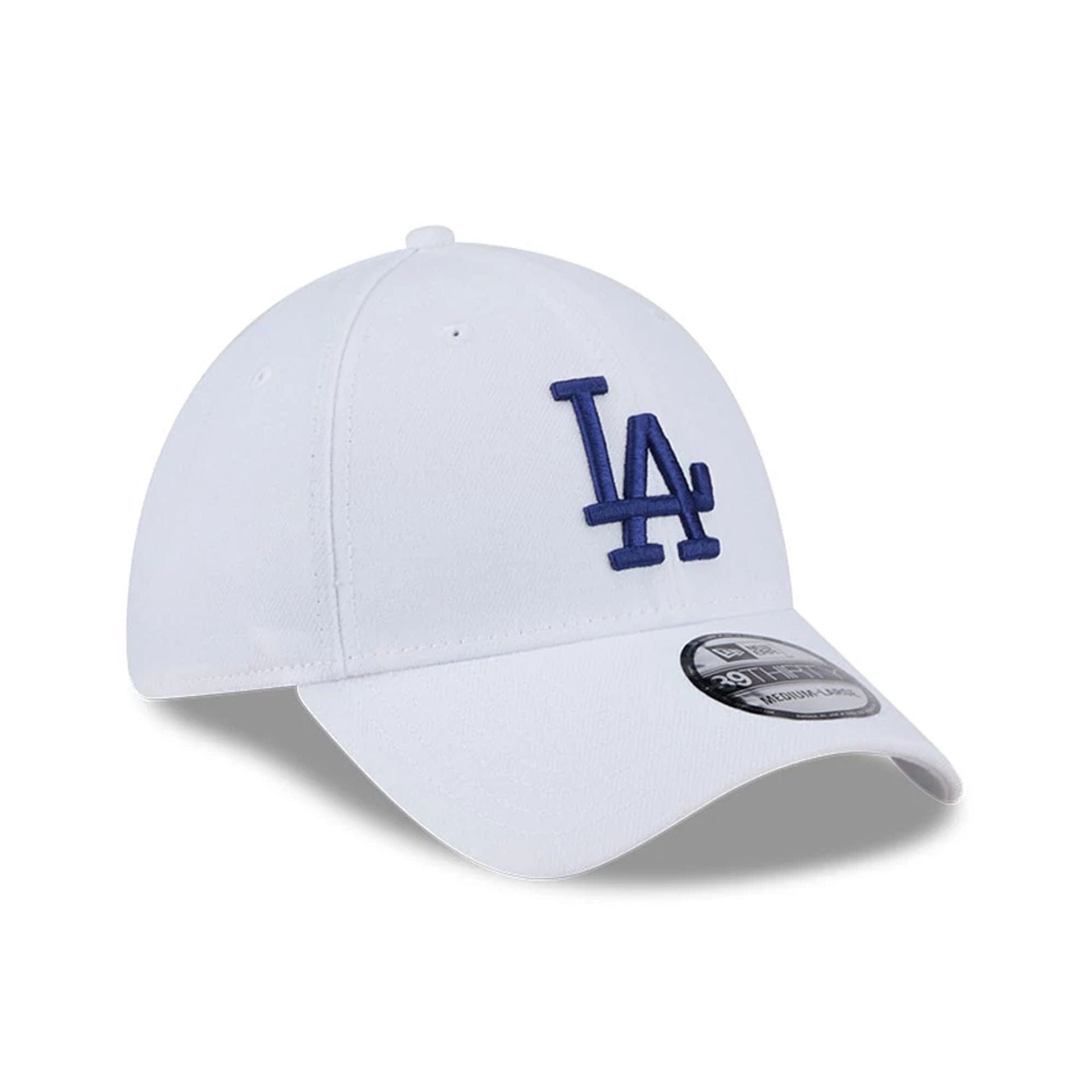 Pictured is this MLB Evergreen LA Dodgers 39THIRTY Stretch Fit cap in white. 3