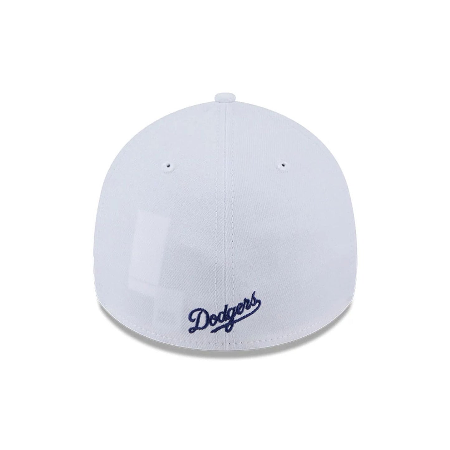 Pictured is this MLB Evergreen LA Dodgers 39THIRTY Stretch Fit cap in white. 4