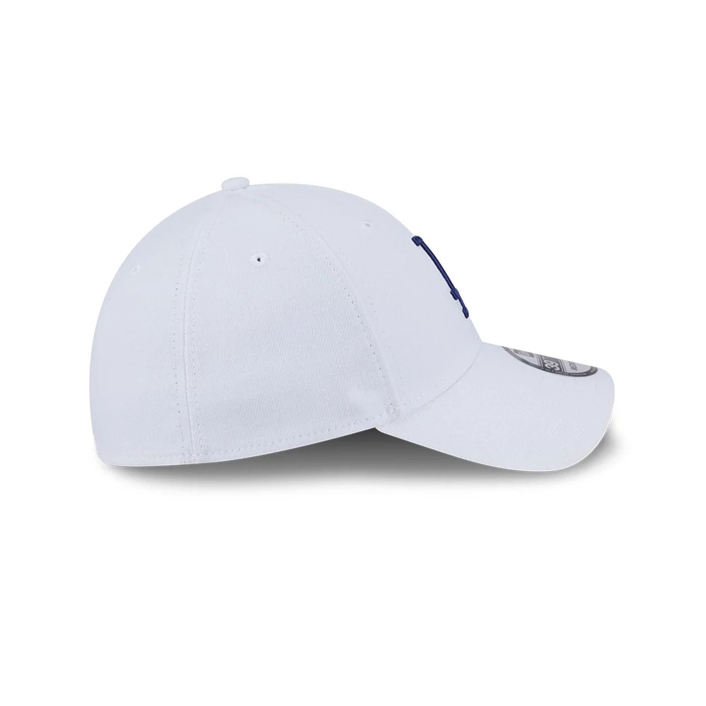 Pictured is this MLB Evergreen LA Dodgers 39THIRTY Stretch Fit cap in white. 6