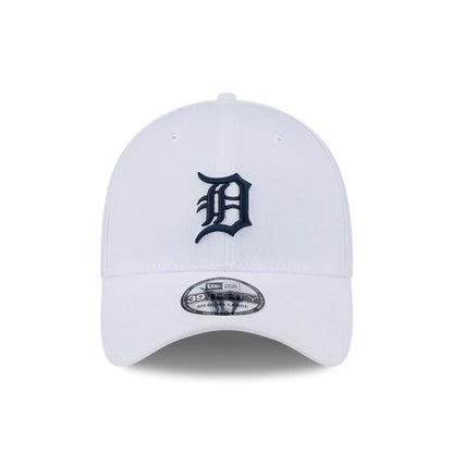 Pictured is this MLB Evergreen Detroit Tigers 39THIRTY Stretch Fit cap in white. 2