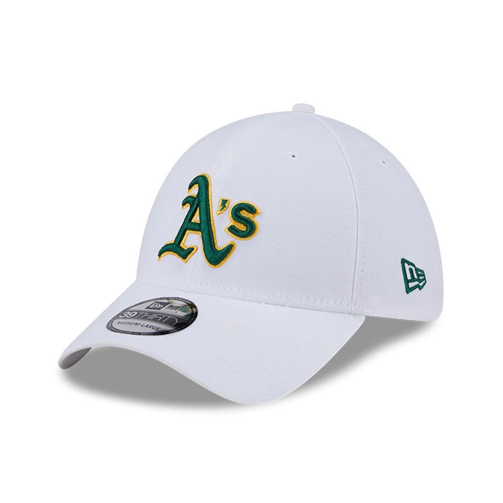 New Era Oakland Athletic\'s Fitted Hat Cap Green White 39Thirty Medium Unisex New Oakland Athletics Hat Fitted S-M New Era 39Thirty Green A main image 4
