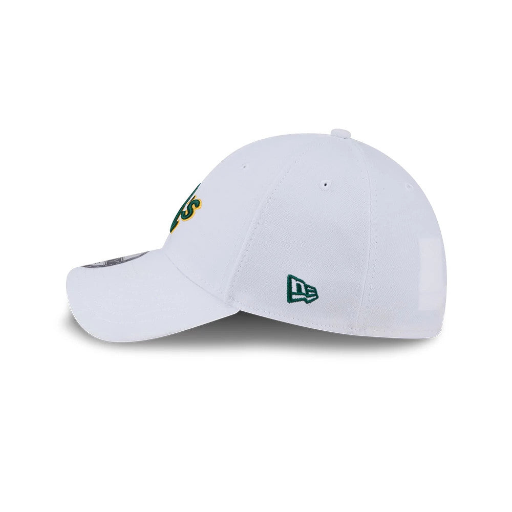 Pictured is this MLB Evergreen Athletics 39THIRTY Stretch Fit cap in white. 5