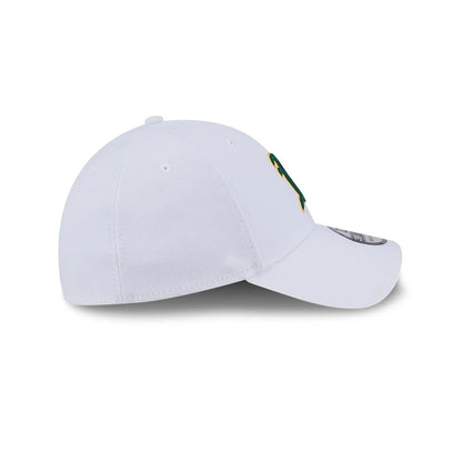 Pictured is this MLB Evergreen Athletics 39THIRTY Stretch Fit cap in white. 6