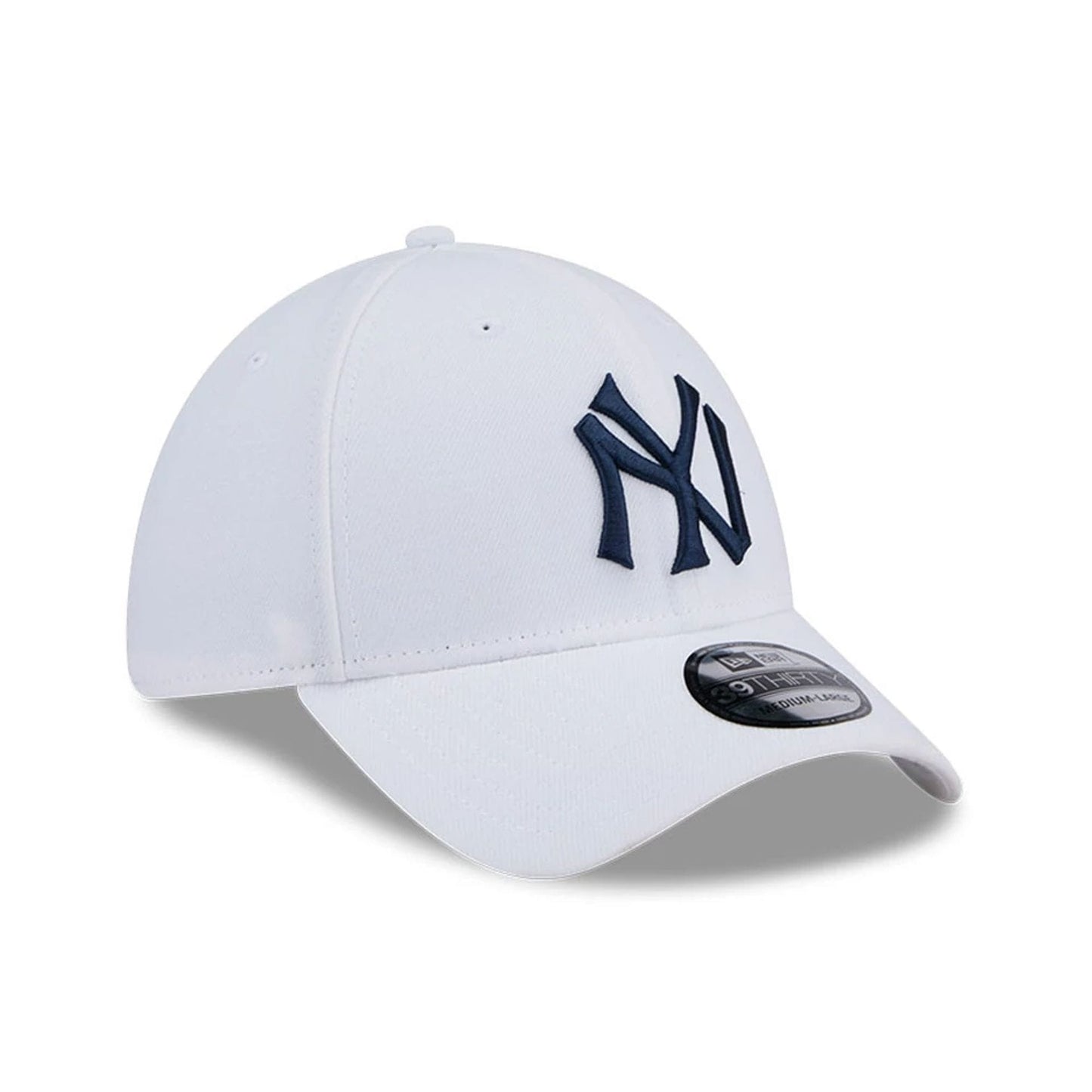Pictured is this MLB Evergreen New York Yankees 39THIRTY Stretch Fit cap in white. 3