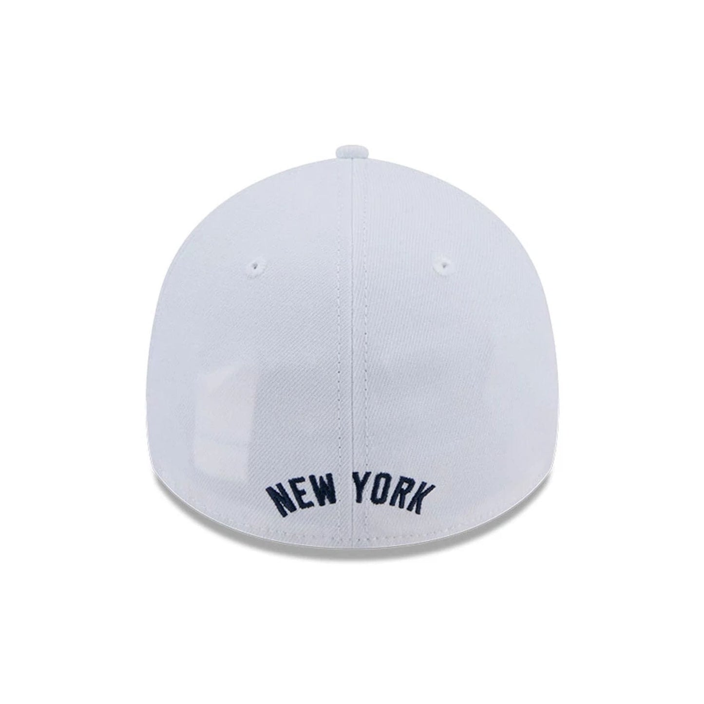 Pictured is this MLB Evergreen New York Yankees 39THIRTY Stretch Fit cap in white. 4