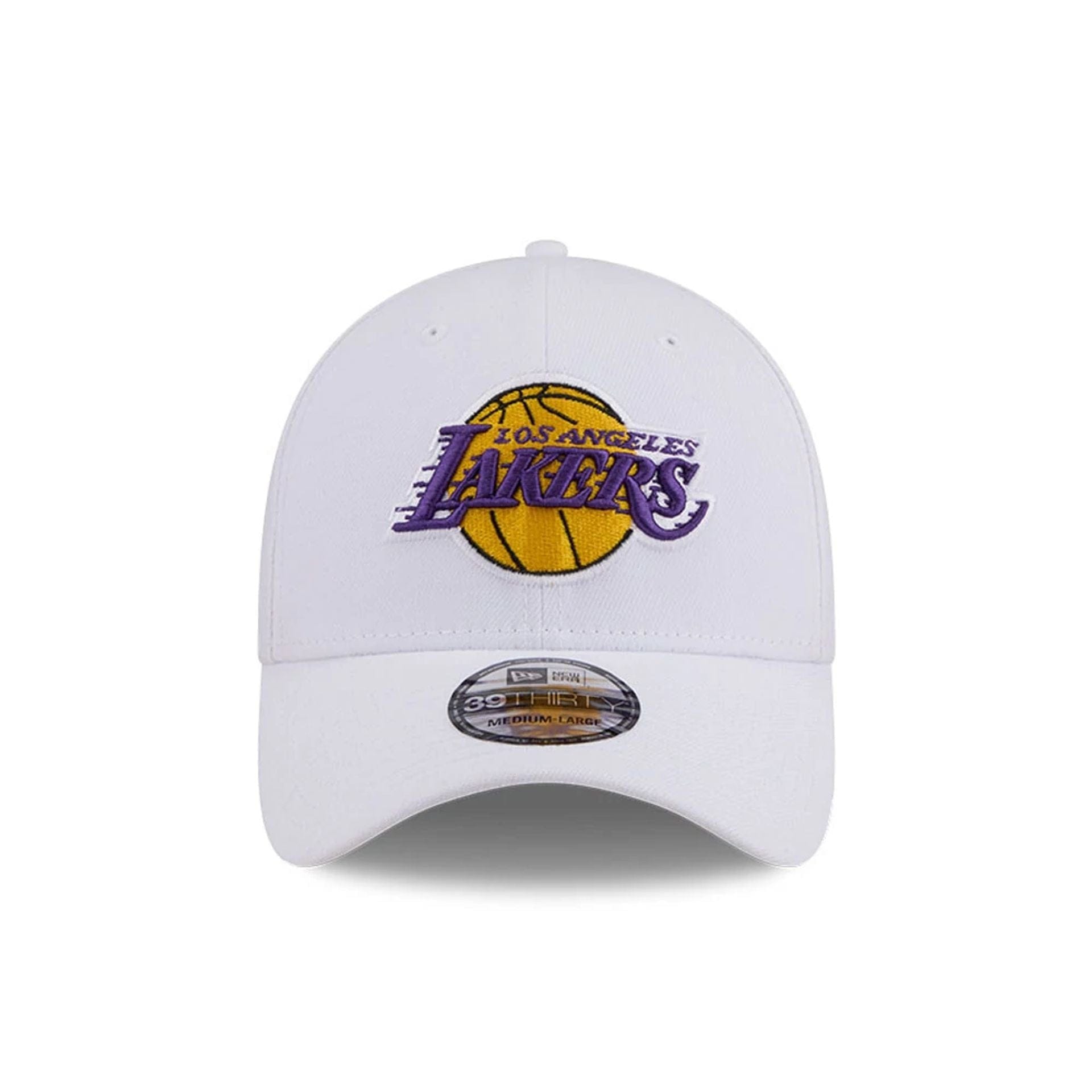 Pictured is this NBA Evergreen LA Lakers 39THIRTY Stretch Fit cap in white. 2