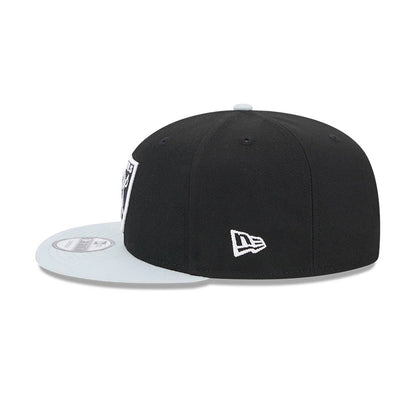 Pictured is this NFL Evergreen Las Vegas Raiders 9FIFTY Snapback cap in black. 4