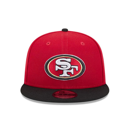 Pictured is this NFL Evergreen San Francisco 49ers 9FIFTY Snapback cap in red. 3