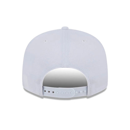 Pictured is this MLB Evergreen Athletics 9FIFTY Snapback cap in white. 7