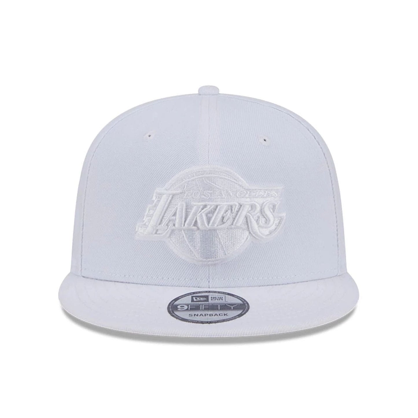 Pictured is this NBA Evergreen LA Lakers 9FIFTY Snapback cap in white. 3