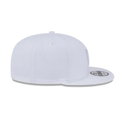 Pictured is this NFL Evergreen Las Vegas Raiders 9FIFTY Snapback cap in white. 6